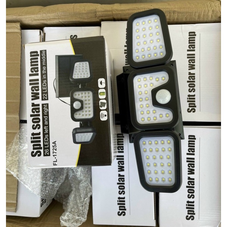 Đèn năng lượng mặt trời 3 bóng dạng led ❤️ FREE SHIP ❤️ siêu sáng pin tích điện trong 8 tiếng