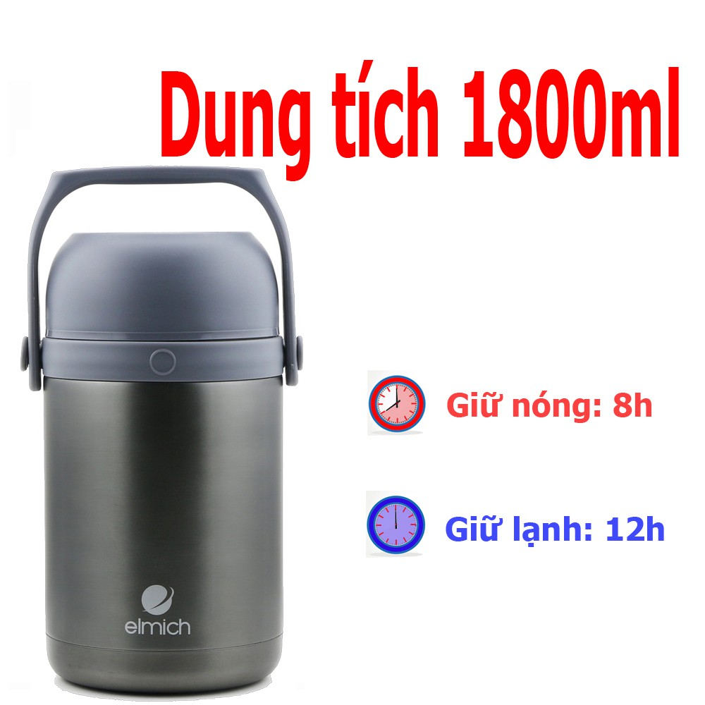 Bình đựng thức ăn giữ nhiệt 1800ml Elmich EL-3128