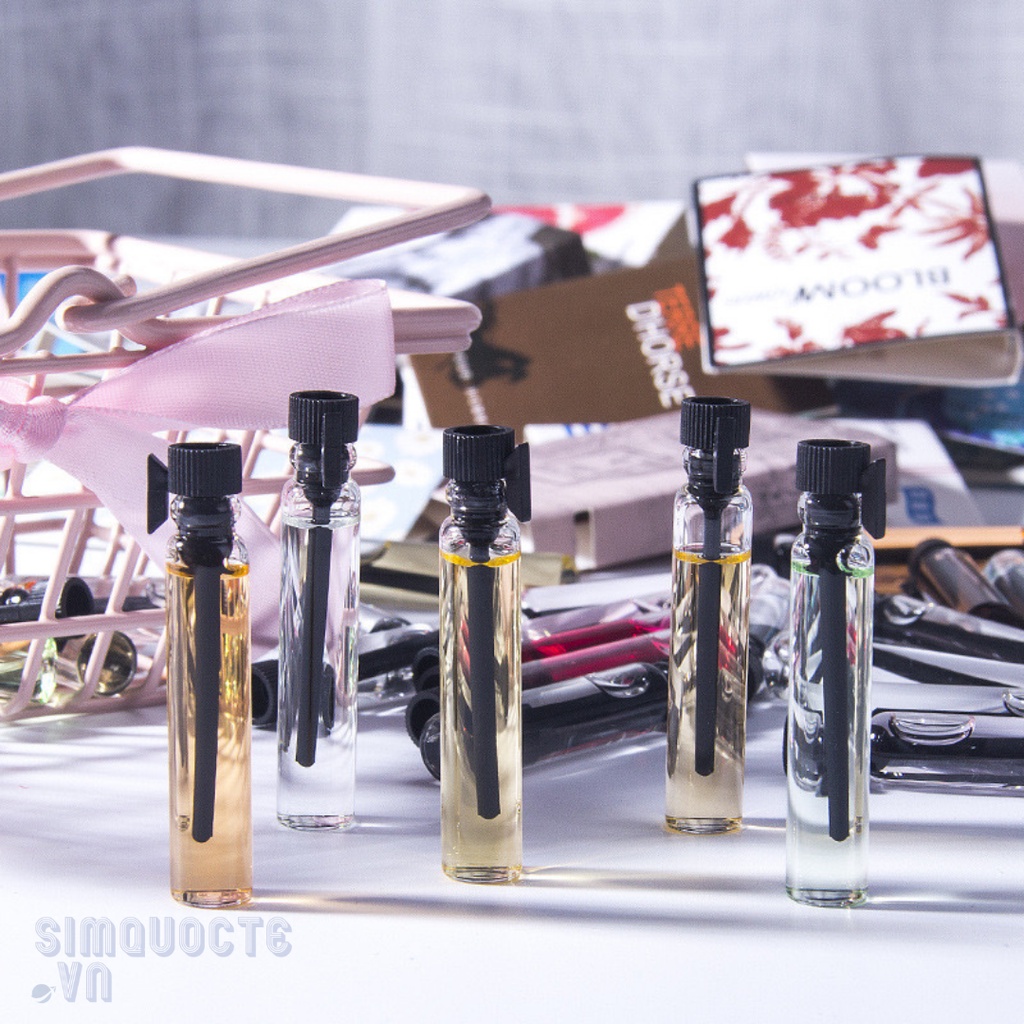 Nước hoa 2ml mini nhiều mùi hương unisex tươi trẻ cho nam nữ