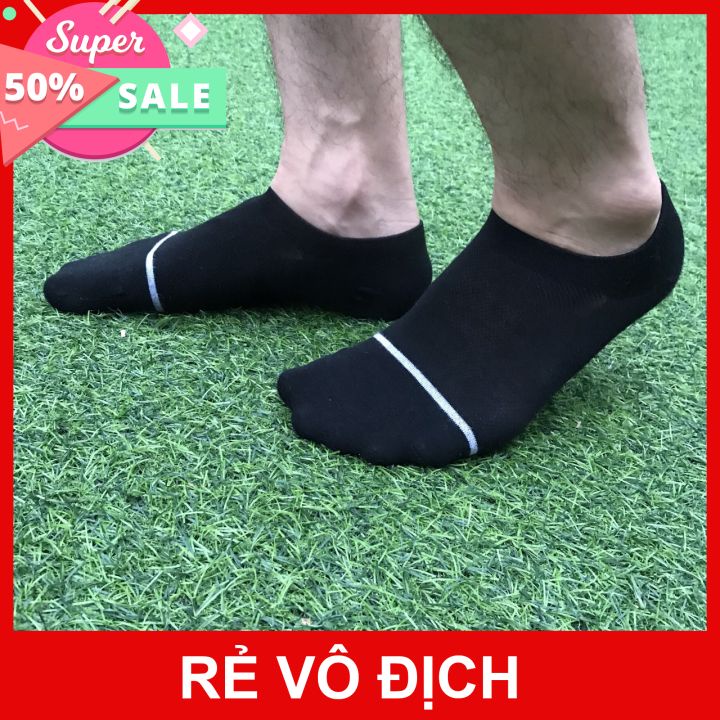 Tất Nam Cổ Ngắn Vải Chống Mùi Hôi Duvis TAT51 Màu Đen, Xám.