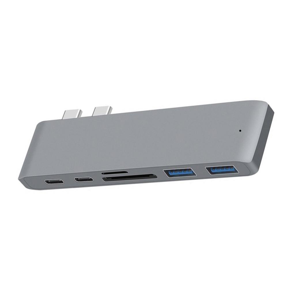 Hub Đọc Thẻ Nhớ SD / TF Thay Thế 6 Trong 1 Cổng USB Type C HUB