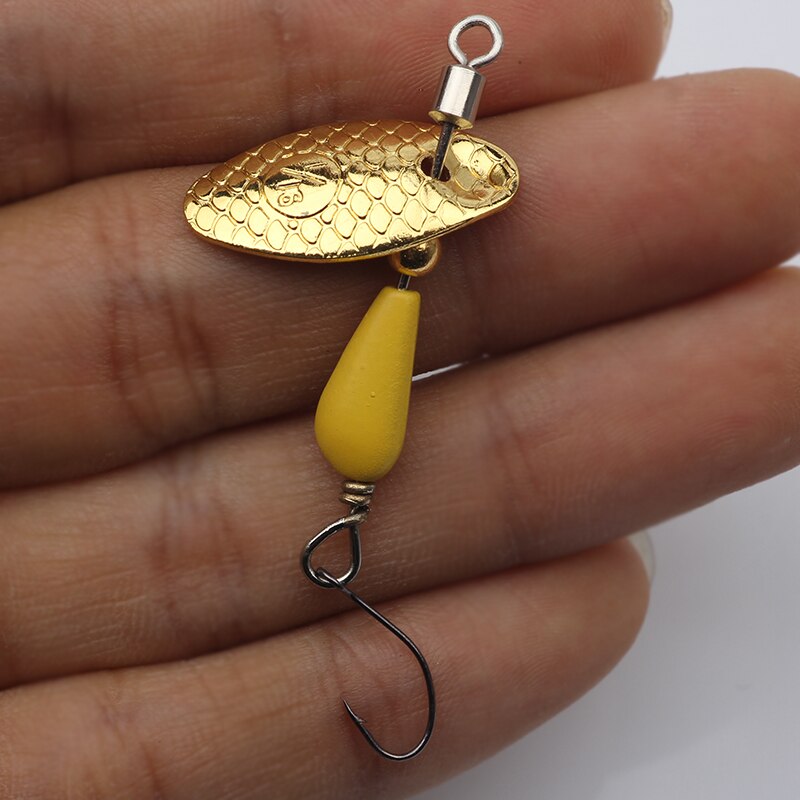 Mồi câu cá spnner nhân tạo bằng đồng 5.5cm / 2.8g