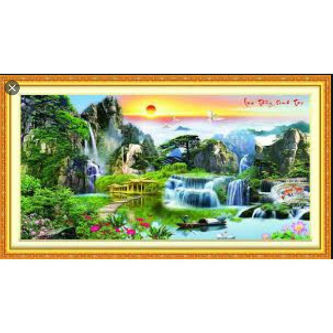 tranh đính đá phong cảnh  VS168 VS169 VS170
