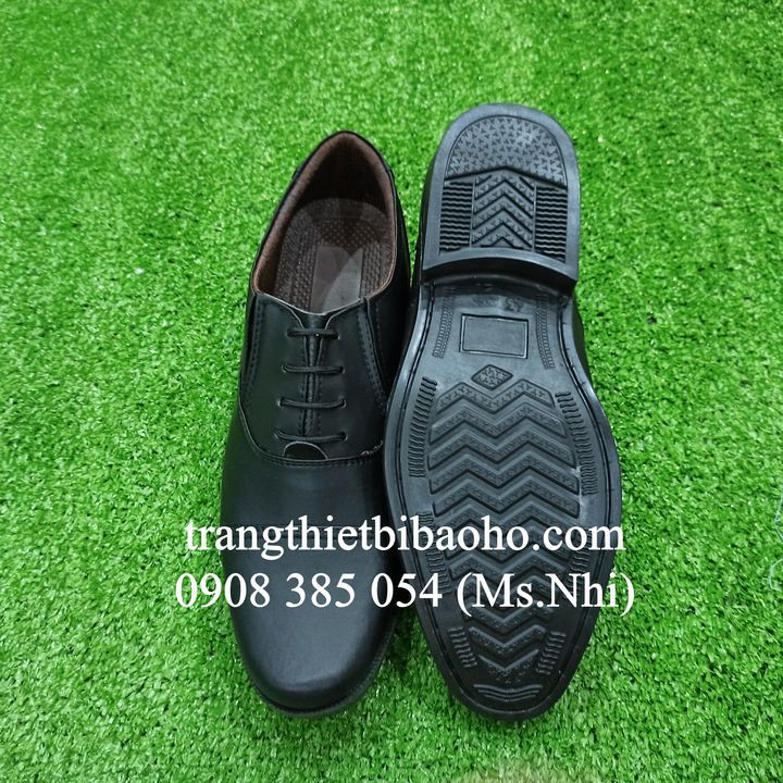 Giày bảo vệ màu đen chất liệu simili DA02- Hình thật