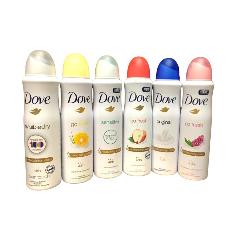 Xịt Khử Mùi Dove Moisturising cream 48H mỹ 150ml