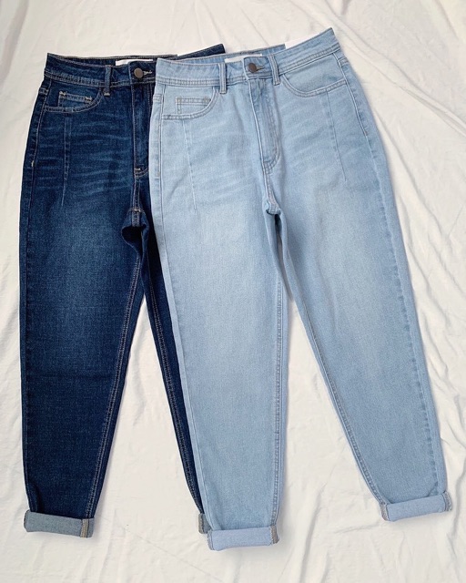 Quần momjeans lưng cao cực chất