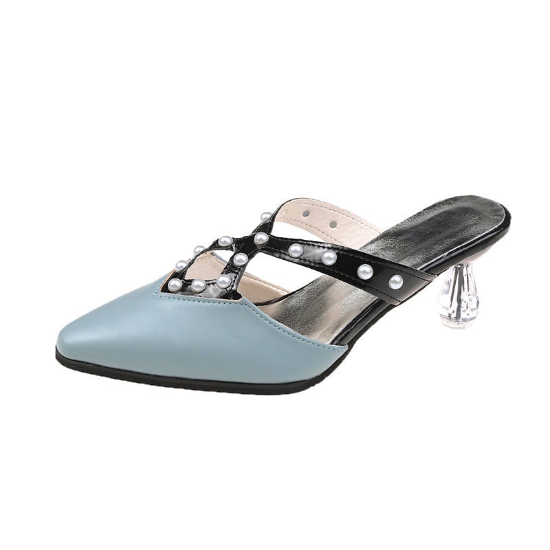 Giày Cao Gót Mũi Vuông Da Mềm Thời Trang Nữ Tính