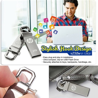 Ổ đĩa flash HP USB 2TB Metal Pendrive + Bộ điều hợp OTG Ổ đĩa flash Pen Drive tốc độ cao ✅top