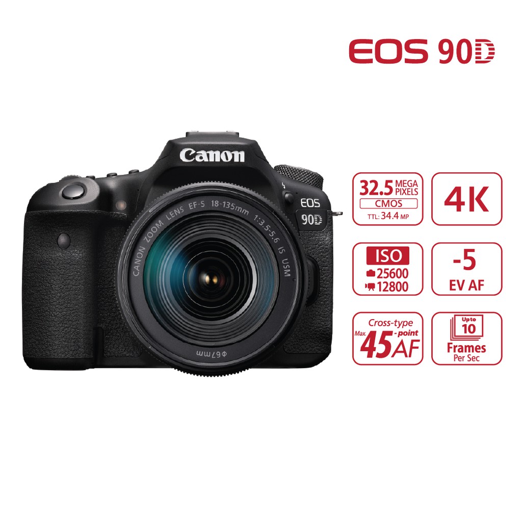 Máy Ảnh Canon EOS EOS 90D (Thân Máy) - Chính Hãng Lê Bảo Minh