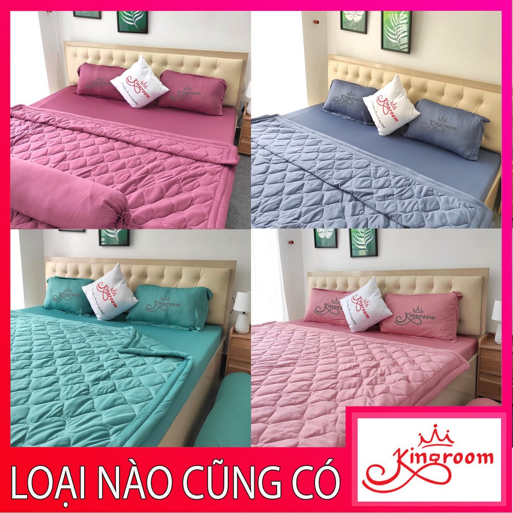 Bộ ga giường và vỏ gối thun hàn quốc Kingroom đủ kích thước ga nệm 1m2, 1m4, 1m6, 1m8 chưa gồm chăn