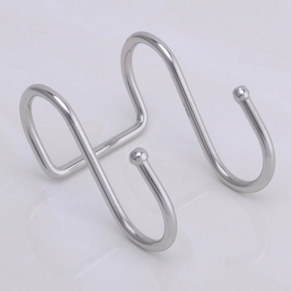 Móc treo thép không gỉ hình chữ S tiện dụng trong nhà tắm