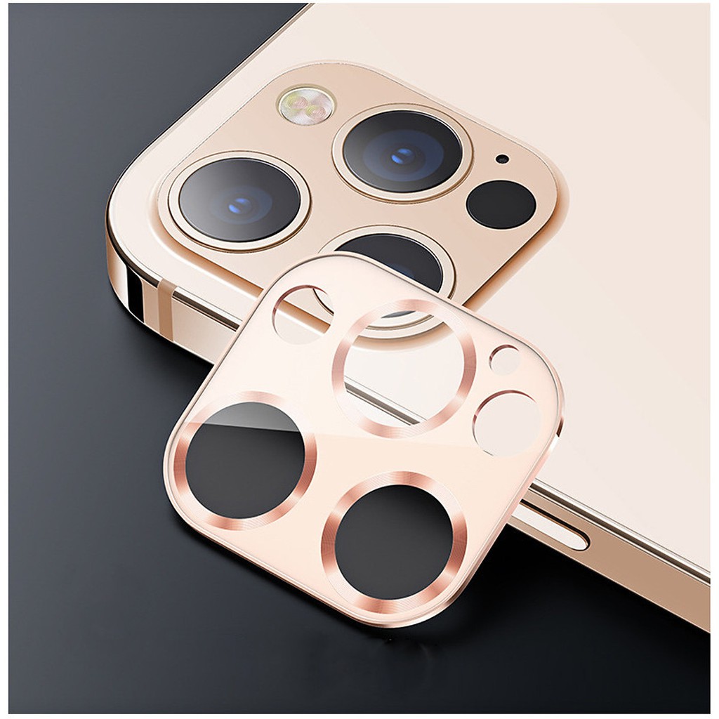 Miếng dán kim loại kính cường Usams lực bảo vệ Camera cho iPhone 12 Mini / 12 / 12 Pro / 12 Pro Max