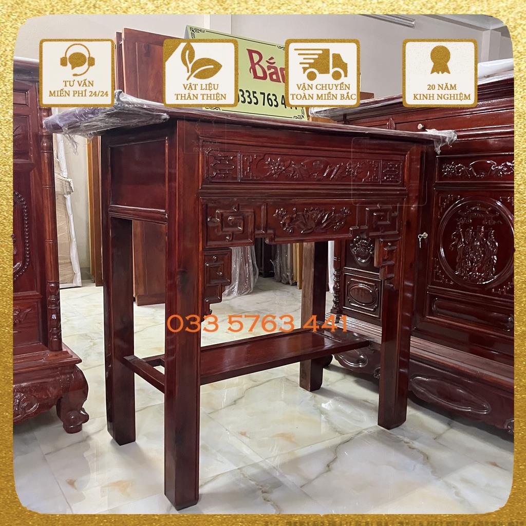 Freeship nội thành hà nội - Bàn thờ gỗ keo 100% - Ban thờ với nhiều kích thước khác nhau phù hợp với mọi không gian