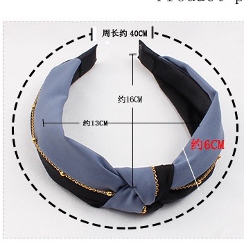 Băng Đô Cài Tóc Dạng Nút Thắt Hai Màu Sắc Thời Trang