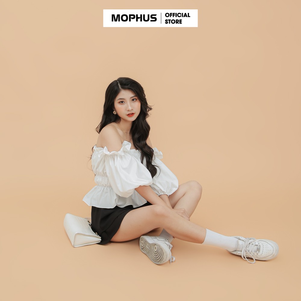 Áo croptop nữ tay bồng sexy bánh bèo thiết kế sang trọng Mophus - MA006 | BigBuy360 - bigbuy360.vn