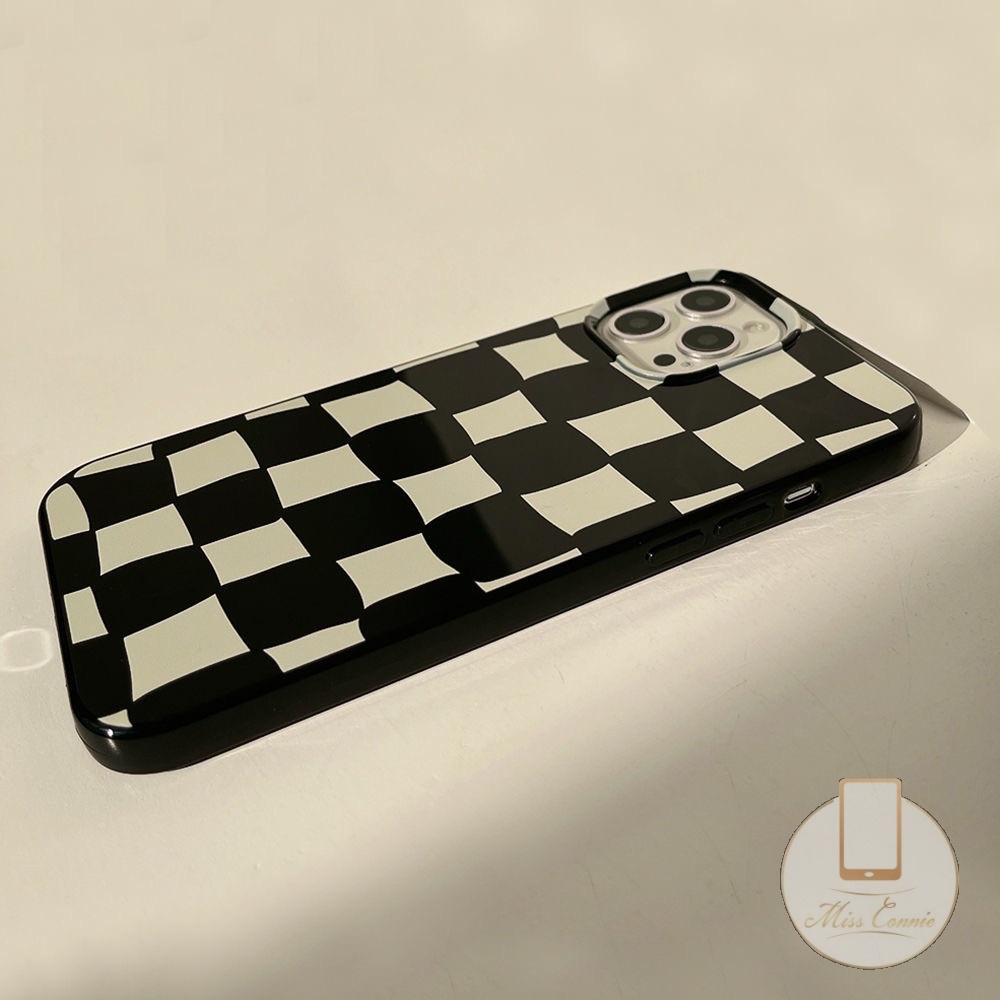 Ốp Điện Thoại TPU Mềm Chống Sốc Họa Tiết Caro Cho IPhone 7Plus 8Plus XR 11 7 8 13 12 Pro Max X XS Max SE 2020