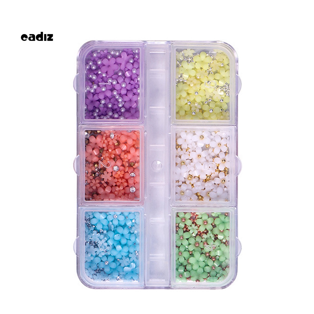 Phụ Kiện Trang Trí Móng Tay Hình Hoa 3D Tinh Tế Chống Phai Màu