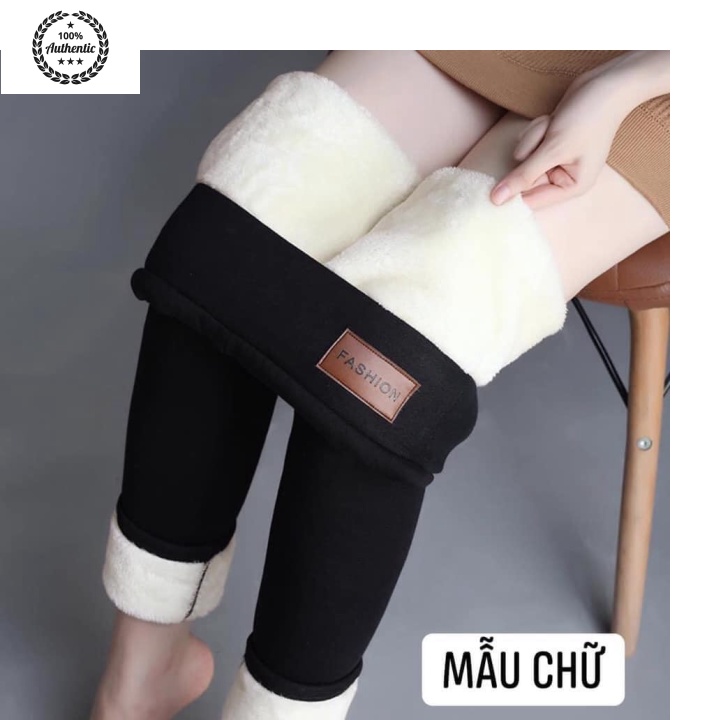 (shipnhanh) Quần nữ legging lót lông siêu dày co giãn mềm mai hàng Quảng Châu l1