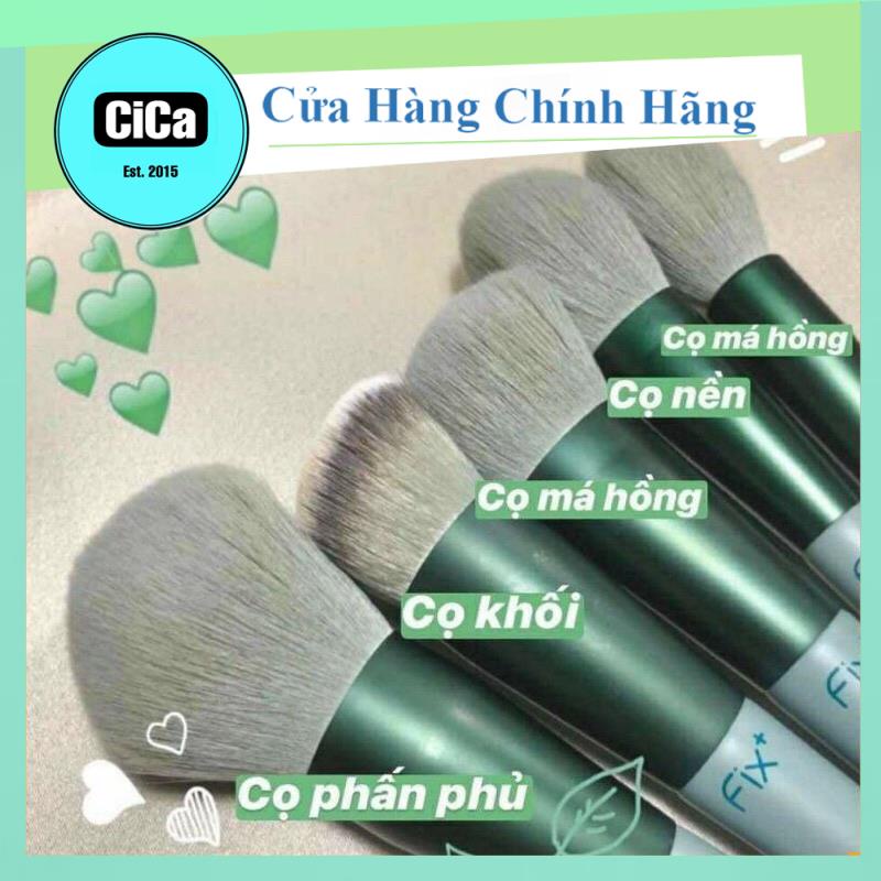 Bộ Cọ Trang Điểm⭐️Cọ Makeup Cá Nhân Set 13 Cây Lông Mềm Mịn Chất Đẹp Hàng Hot Nội Địa Màu Xanh/ Hồng Nhãn Hiệu FIX