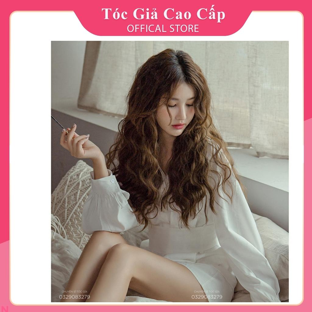 Tóc giả kẹp chữ U, SALE, mẫu xù sóng, kèm ảnh thật ku08 và ku18