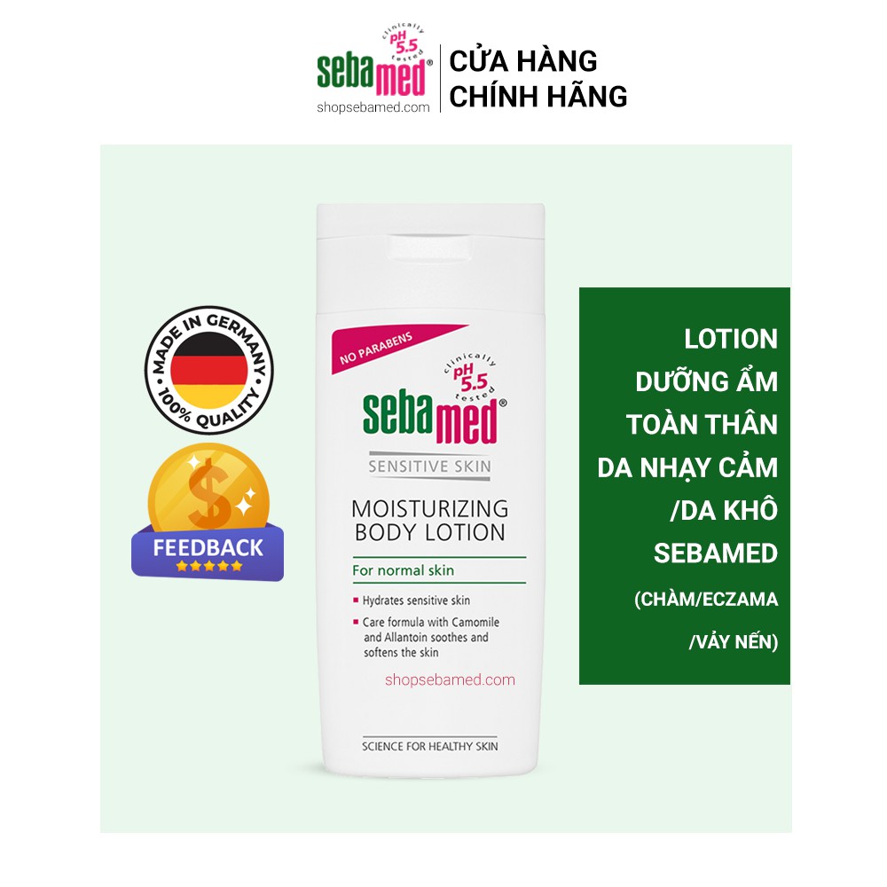 Sữa dưỡng thể cho da nhạy cảm Sebamed pH5.5