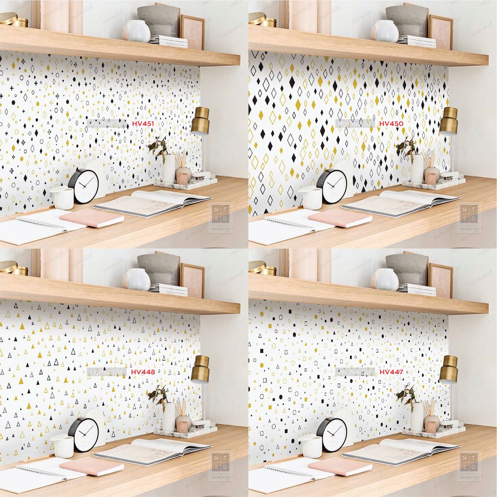 Cuộn 2 mét dài Decal chống thấm Many Pattern_kt 200x60cm