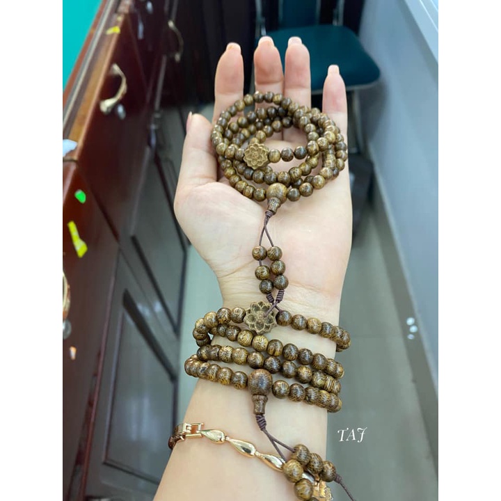 CHUỖI TRẦM HƯƠNG HOA SEN 108 HẠT 6MM