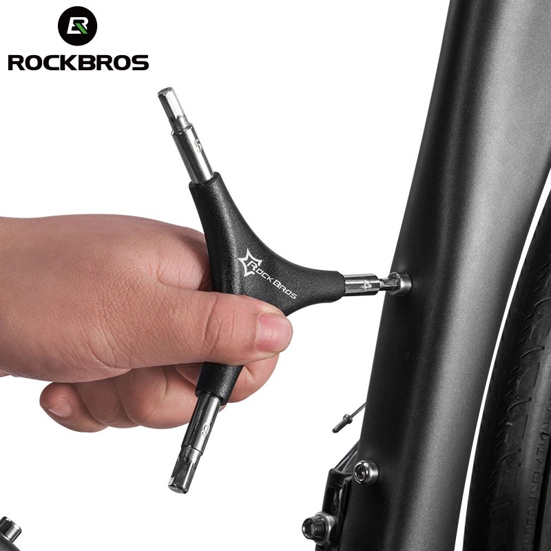 Cờ lê ROCKBROS thiết kế hình tam giác 3 trong 1 đa năng 4MM 5MM 6MM sửa chữa xe đạp