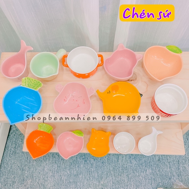 Bát chén sứ ăn dặm cho bé