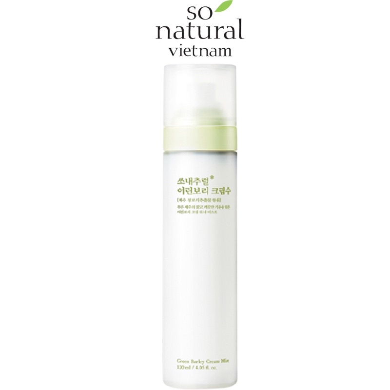 XỊT KHOÁNG LÚA MẠCH Green Barley Cream Mist - THUẦN CHAY CHO LÀN DA LÁNG MỊN