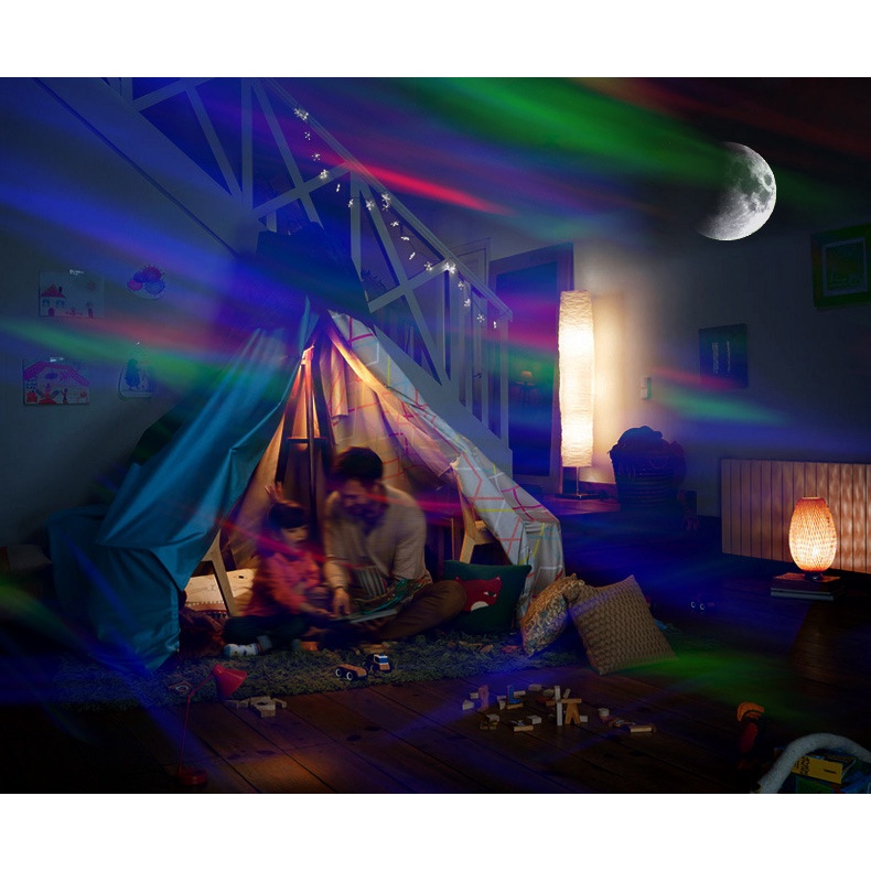Đèn Chiếu Sao Kiêm Loa Bluetooth Galaxy Aurora 3 Trong1 Ánh Sáng Đa Sắc, Chiếu Sao, Chiếu Ánh Sáng Vô Cực, Loa Bluetooth