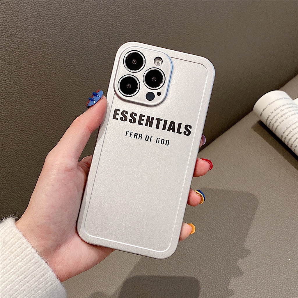 Ốp Điện Thoại Nhựa Cứng Mạ Màu ESSENTIALS FEAR OF GOD Cho iPhone15 14 13 12 mini 11 PRO MAX 6 / 6s 7 / 8plus SE2 X / XS XR XSMAX #Hg4904