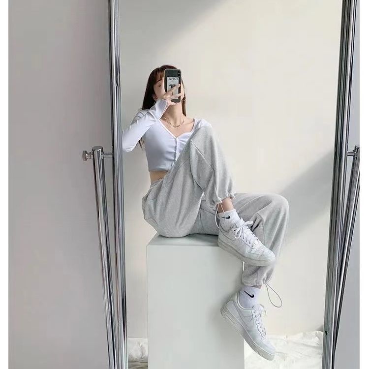 COZOK Quần Thể Thao Dáng Rộng Phong Cách Thời Trang Hàn Quốc