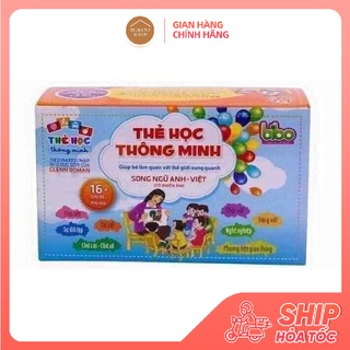 Bộ thẻ học 16 chủ đề 416 thẻ học thông minh cho bé