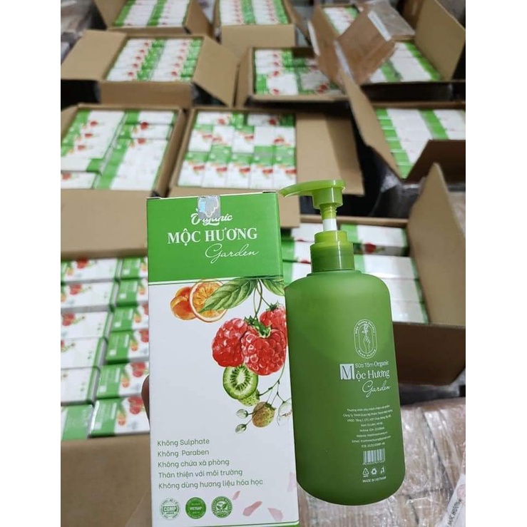 [CHÍNH HÃNG]Sữa Tắm Thanh Mộc Hương, Mộc Hương Garden Organic, giúp làm trắng, ngừa viêm nang lông, giảm mùi hôi cơ thể