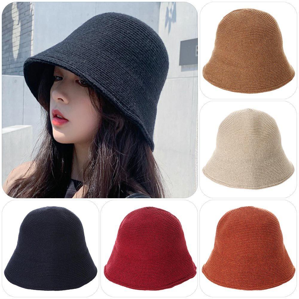 Nón Bucket Vải Nỉ Gập Gọn Nhiều Màu Sắc Chống Nắng Thời Trang Mùa Đông Cho Nữ