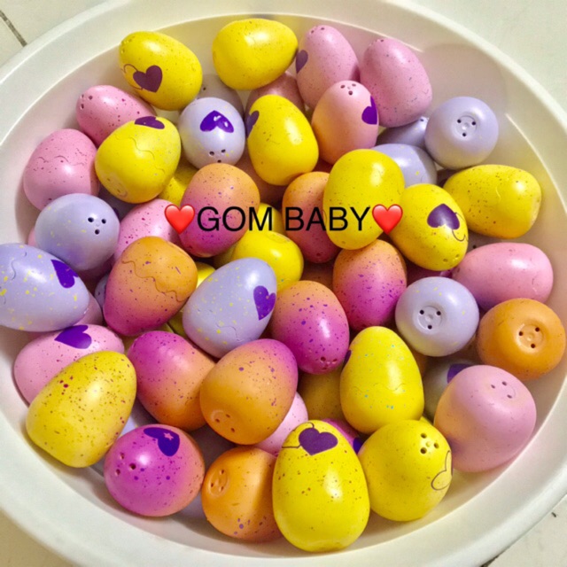 Bộ 20 Trứng Hatchimals Mini Trơn S1234(Tặng 1 Thú mini)