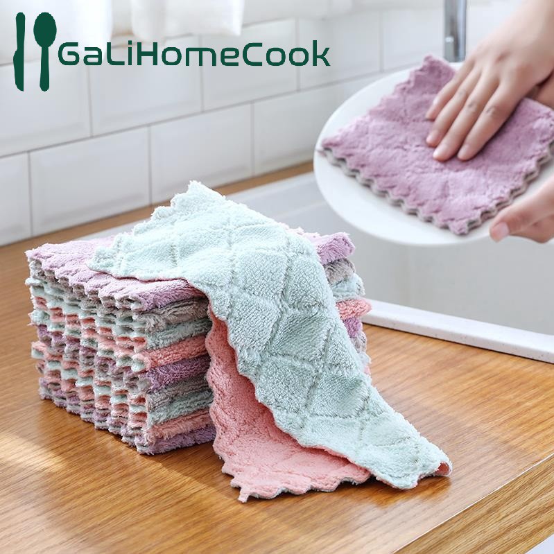 Khăn lau bếp đa năng gia dụng mẫu mới 2 mặt siêu thấm hút mềm mịn | BigBuy360 - bigbuy360.vn