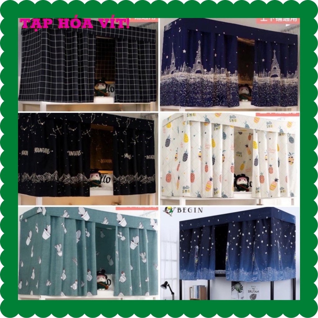 Rèm Màn Cho Giường Tầng Kí Túc Xá Học Sinh, Sinh Viên Tạp Hóa Vít THV012