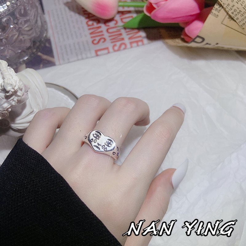 Nhẫn Mạ Bạc 925 Thiết Kế Sáng Tạo Cho Cặp Đôi