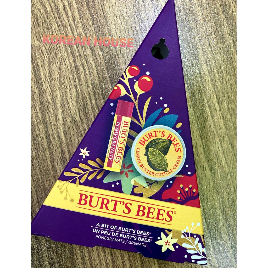 (Chính hãng) BURT'S BEE SET PHIÊN BẢN GIỚI HẠN SON DƯỠNG SÁP ONG VÀ SÁP DƯỠNG CUTICLE CREAM