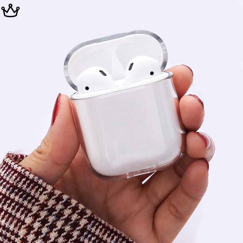 Vỏ Bảo Vệ Hộp Đựng Tai Nghe Airpods 1 / 2 / 11 / 12 3 Trong Suốt Đơn Giản