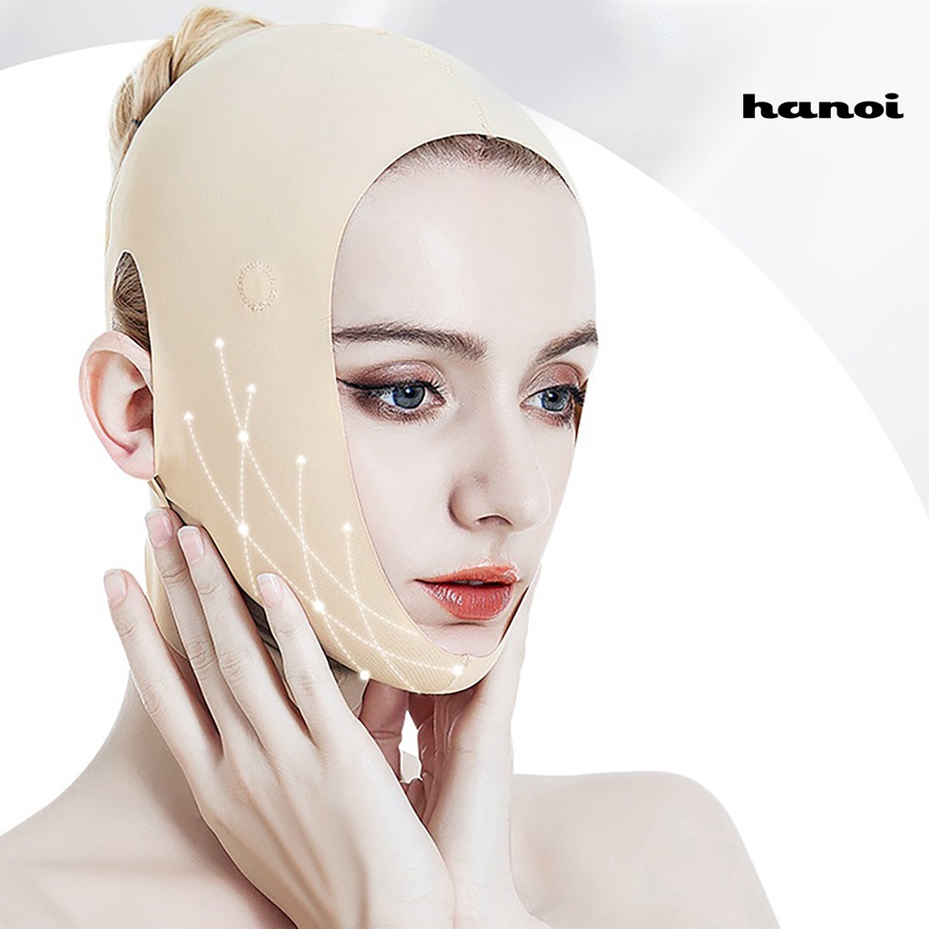 Đai Đeo Nâng Cơ Mặt Chống Nếp Nhăn Thoáng Khí Dành Cho Nữ