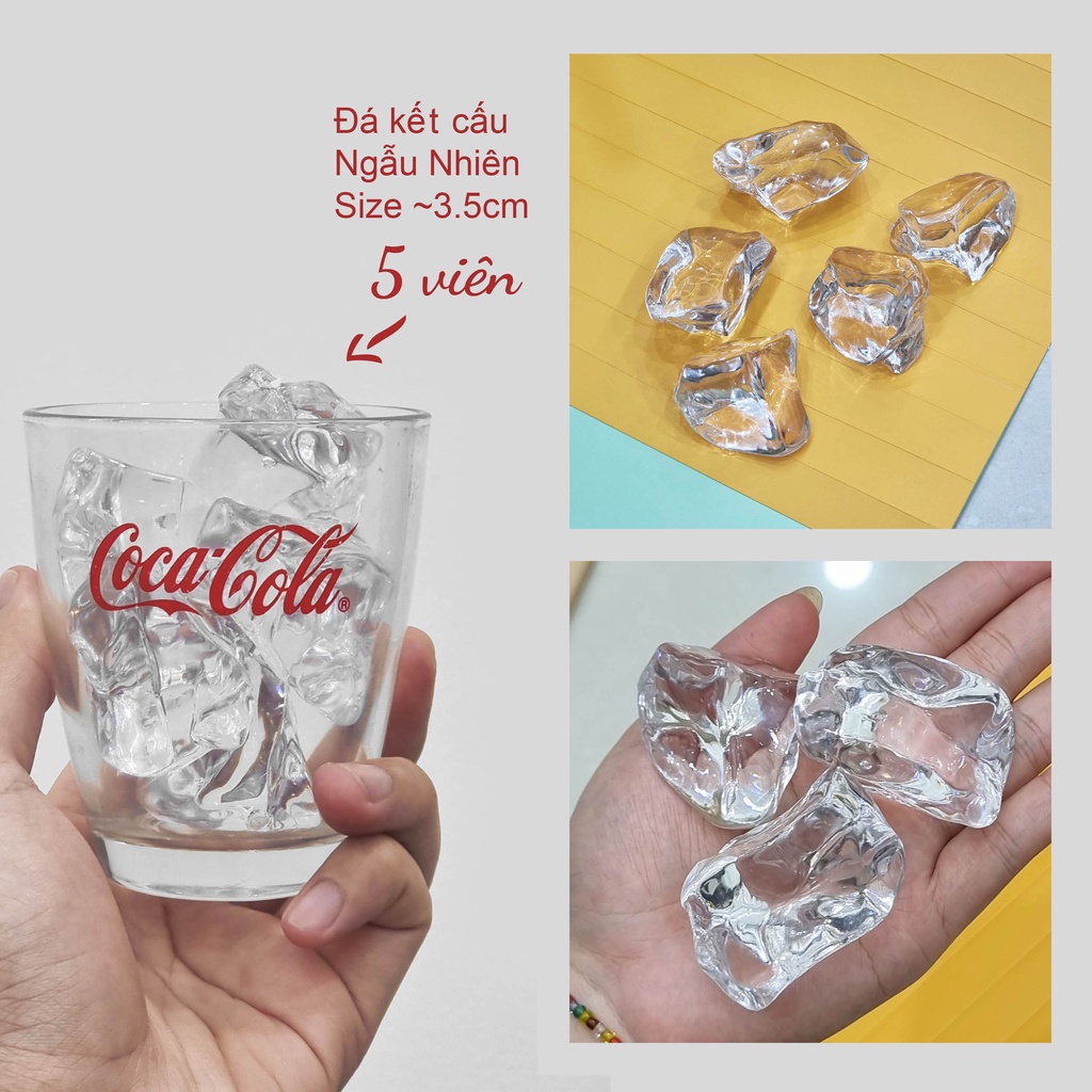Đá viên giả Nai Decor trang trí chụp ảnh , Đá Nhựa Acrylic, Đá Không Tan làm Đạo cụ chụp ảnh