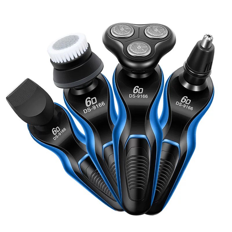 Máy cạo râu đa năng SHAVER 6D, Máy cạo râu 3 in 1 thông minh chống nước cao cấp