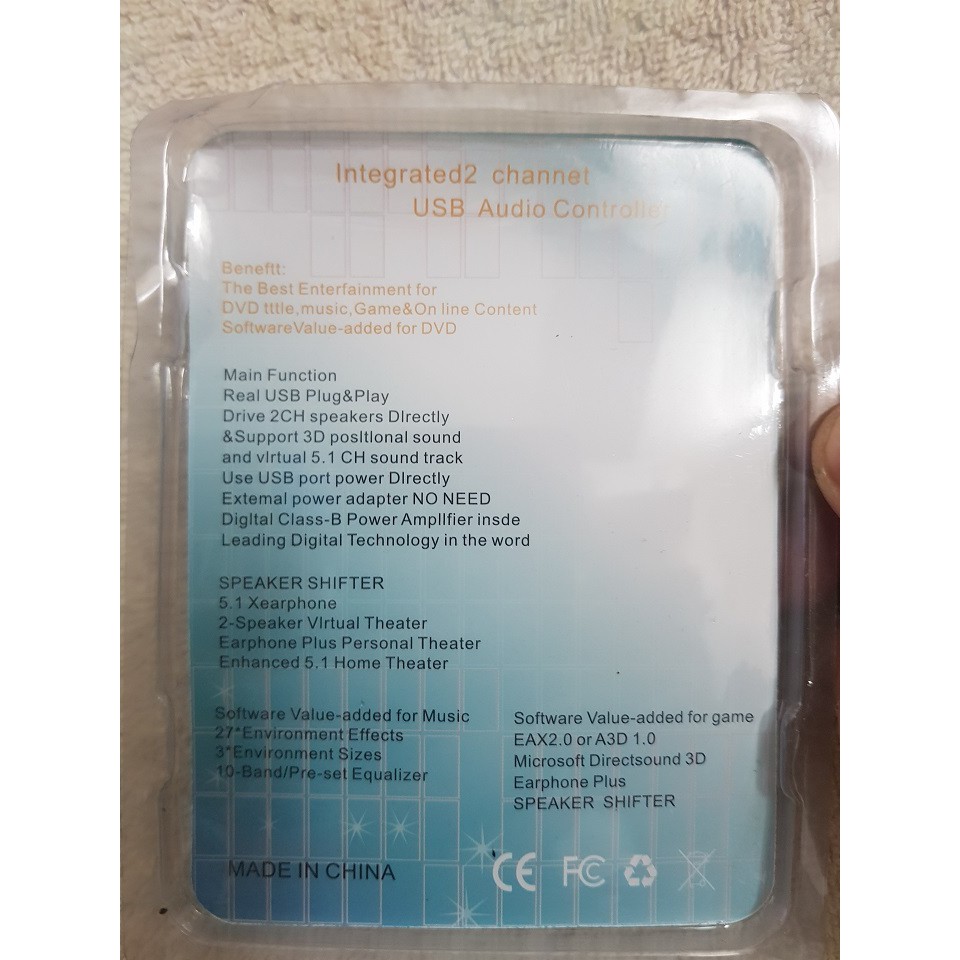 USB ra Sound 5.1 âm thanh 3D  - usb to sound dùng cho máy tính - gắn là chạy, ko cần cài đặt