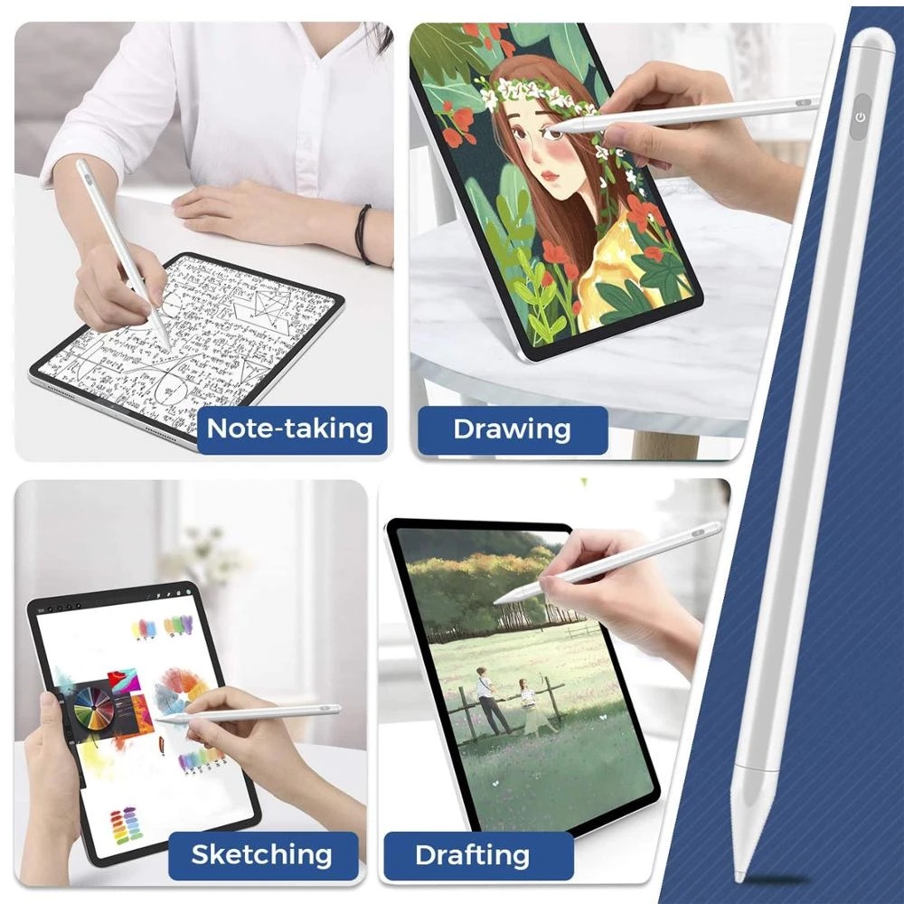 Bút cảm ứng cho iPad 10.2 9th 8th 7th Gen 9.7 6th Air 4 3 Pro 11 12.9 2021 2020 2018 Mini 6 5