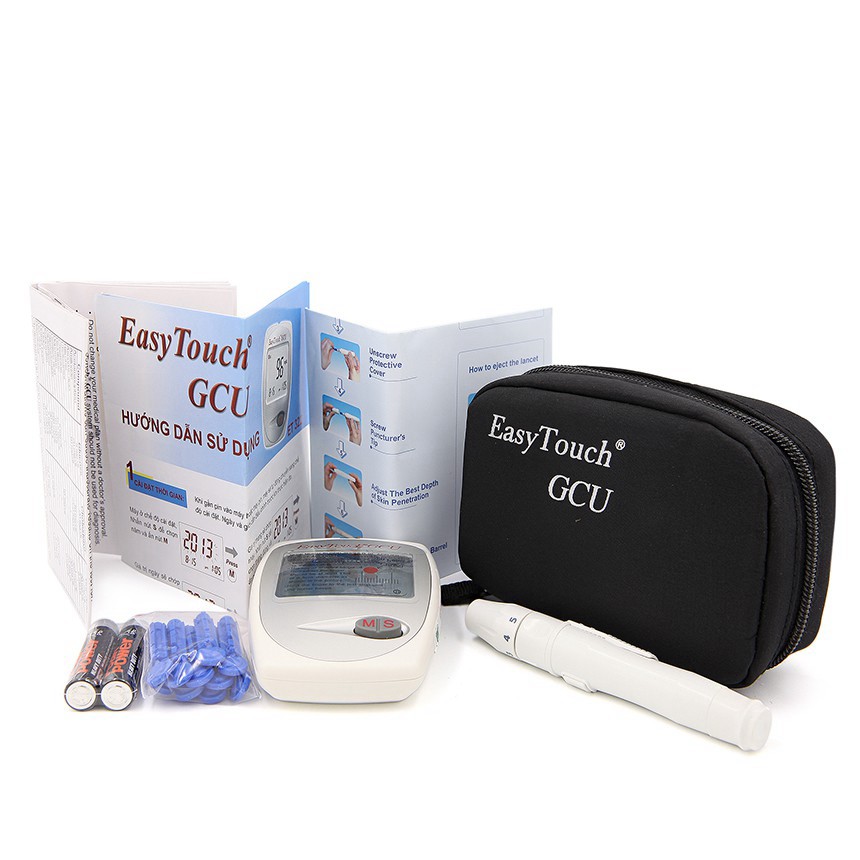 Máy đo đường huyết 3 trong 1 Rossmax Easy Touch GCU ET322| Đủ bộ 3 que thử đường huyết, cholesterol, acid uric ⚡️SK365