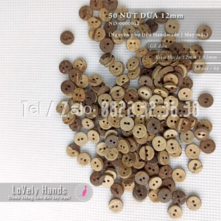 50 nút dừa 12mm