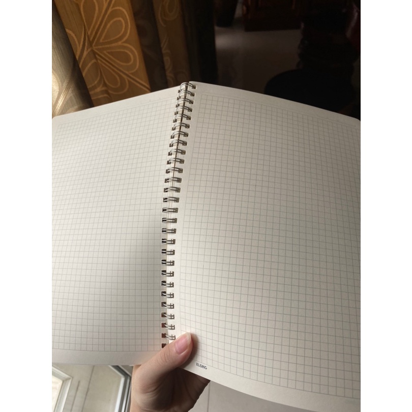 Sổ Caro lò xo B5 120 trang dày 100GSM KLONG 584